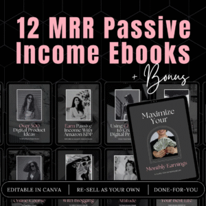 Passive Income eBook Bundle, master resell rights, private label rights, plr ebook