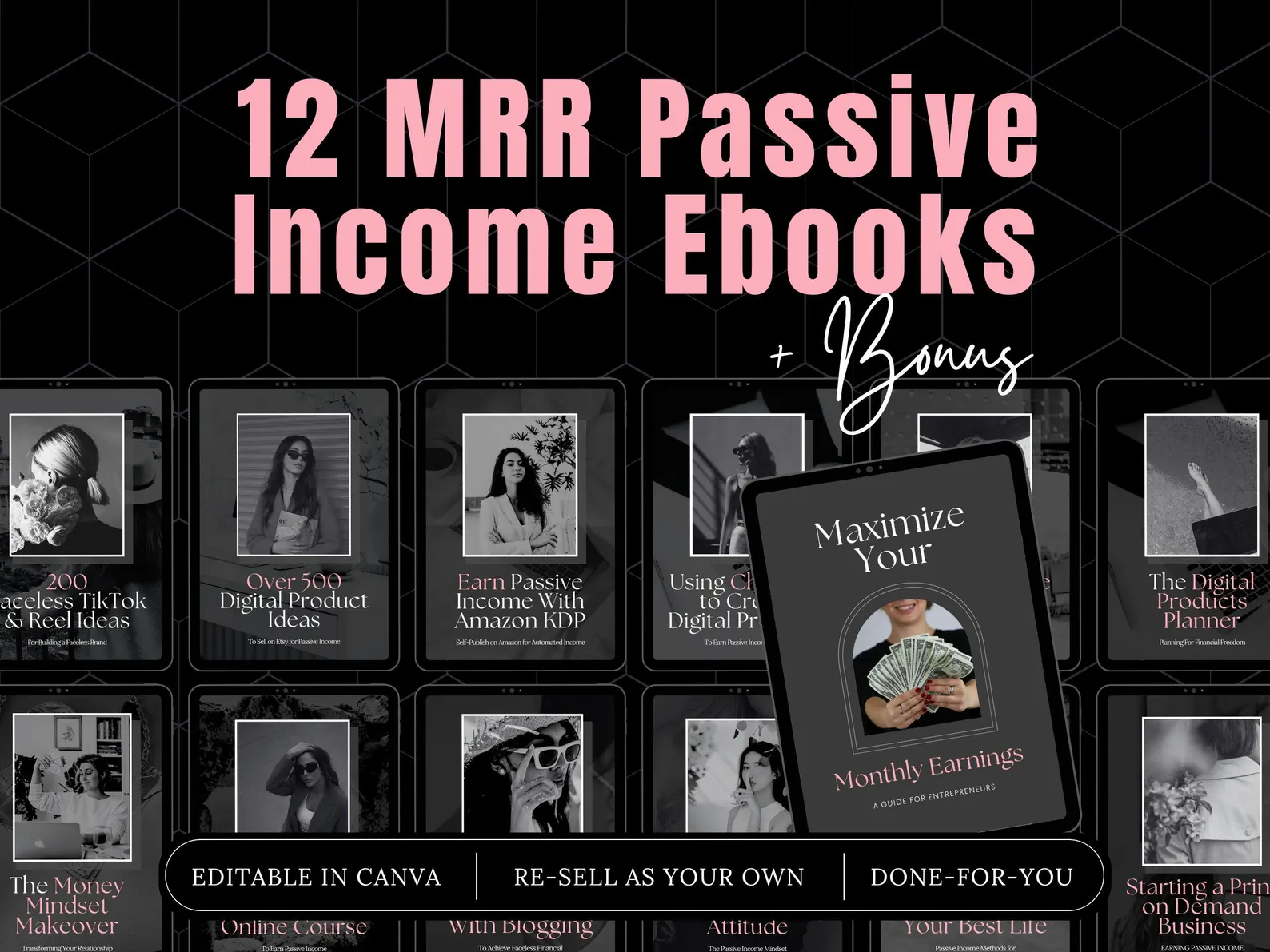 Passive Income eBook Bundle, master resell rights, private label rights, plr ebook