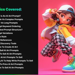 A Guide To Writing And Selling Ai Art Prompts | A 61 page tutorial for effective AI art | MRR & PLR