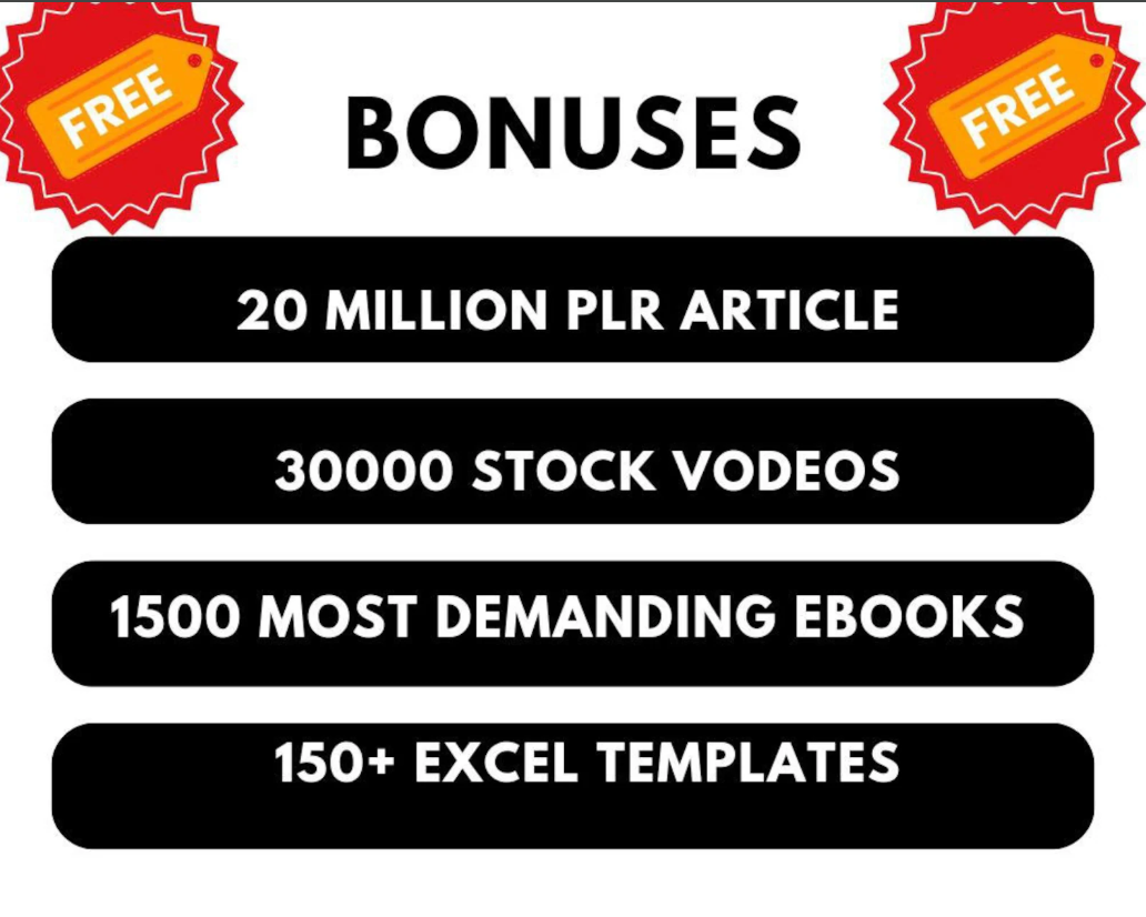 1 Million+ Ebooks + 1 Million PLR Articles Bonus with reseller rights | 1M Ebooks bundle - Image 2