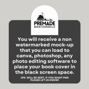 Mystery eBook Mockup, Thriller eBook Cover, Blank iPad mock, Bookstagram Advertising, Canva.| MRR & PLR