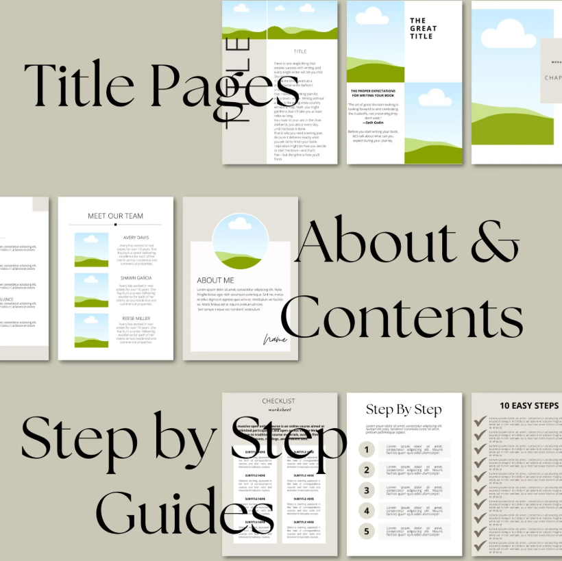 Canva eBook Template, Course WorkBook Template, How to Create e-Book,150 EBook Template Canva | MRR & PLR - Image 2