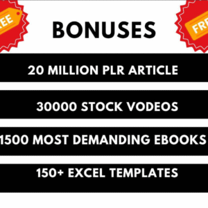 2 Million+ Ebooks + 2 Million PLR Articles Bonus with reseller rights | 2M Ebooks bundle