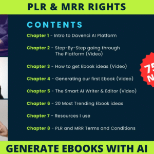 New Generate a complete eBook with AI, step-by-step Masterclass with videos | MRR & PLR