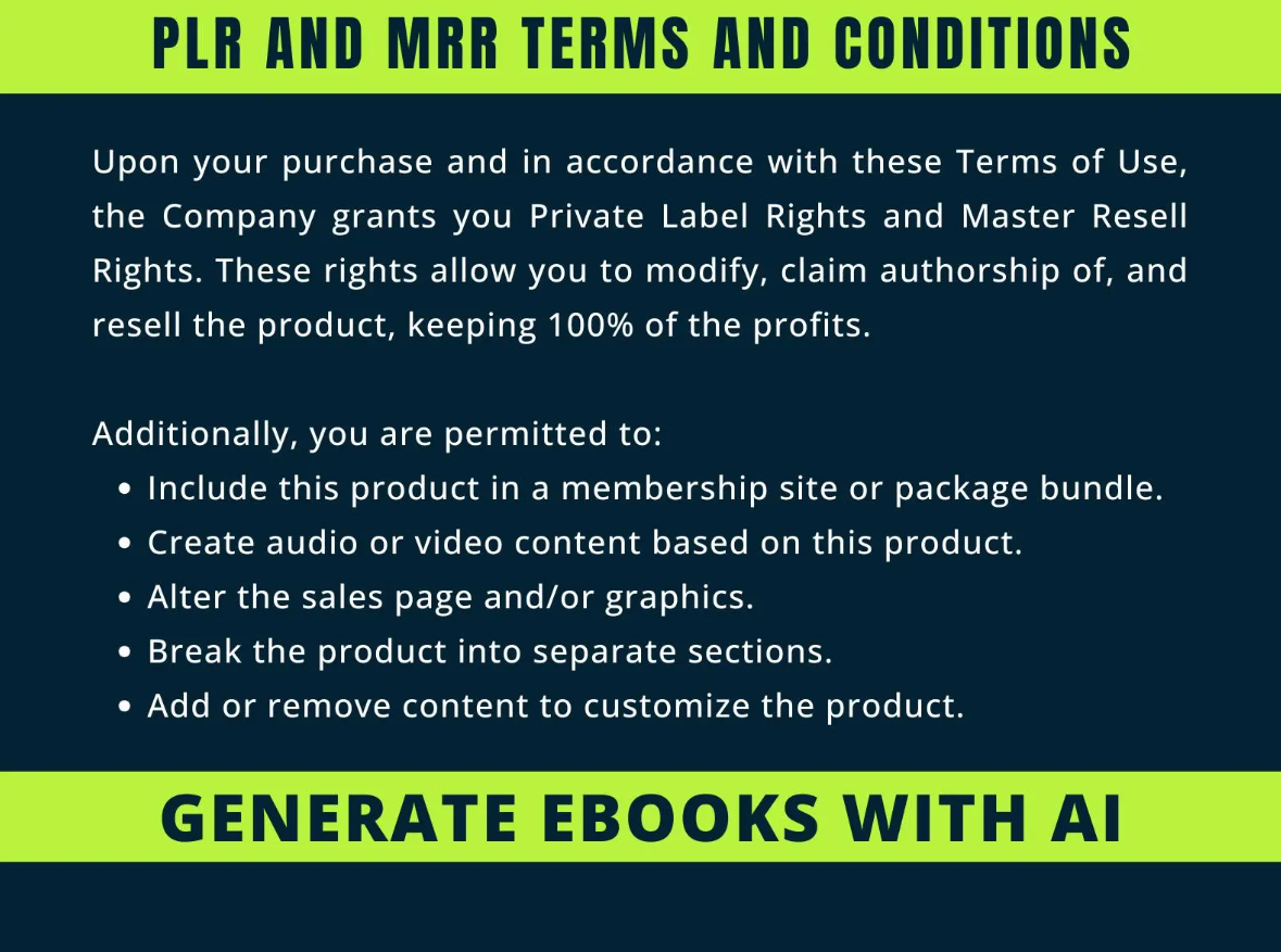 New Generate a complete eBook with AI, step-by-step Masterclass with videos | MRR & PLR - Image 5