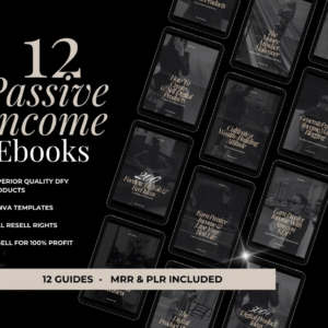 Passive Income eBook Bundle MRR master resell rights, resell digital product