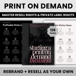 Print On Demand Business Guide | DFY POD eBook | Earning Passive Income on Auto-Pilot | MRR & PLR