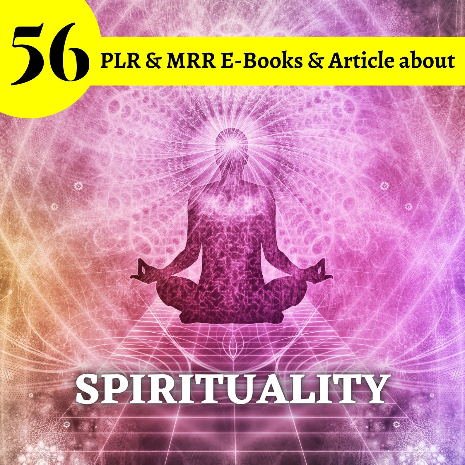 56 Spirituality eBooks and articles | PLR bundle resell rights | e book commercial use