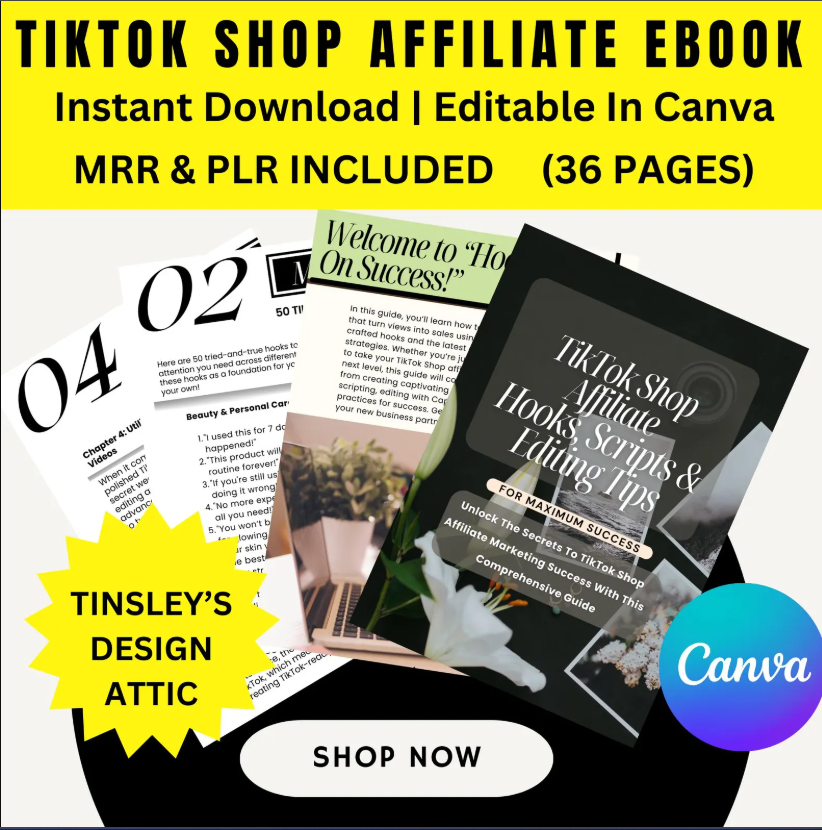 TikTok Shop Affiliate Hooks and Scripts | Monetize TikTok | MRR & PLR | 2025 - Image 3