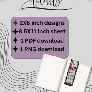 Thriller, Psychological Thriller Bookmark | MRR & PLR